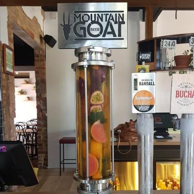 Mountain Goat Summer Ale infused with grapefruit, passionfruit and mint.